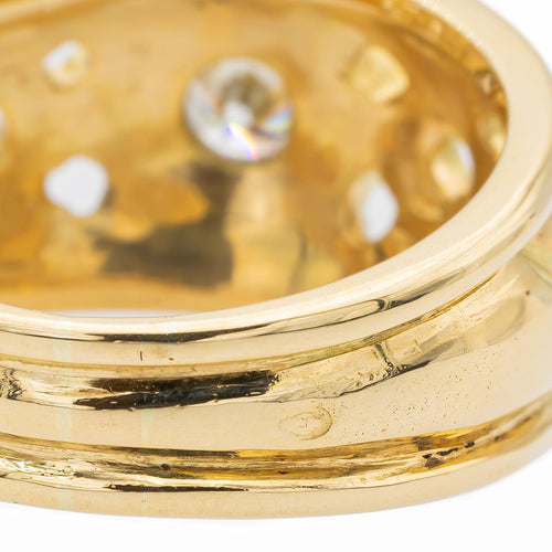 Bague 53 Bague solitaire en or jaune 18 carats avec diamant 58 Facettes 1835757CN