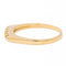Bague 58.5 Bague demi-alliance en or jaune 18 carats sertie de diamants 58 Facettes 2225491CN