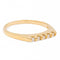 Bague 58.5 Bague demi-alliance en or jaune 18 carats sertie de diamants 58 Facettes 2225491CN