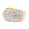 Bague 50 Bague jonc en or jaune 18 carats pavée de diamants 58 Facettes 2312827CN