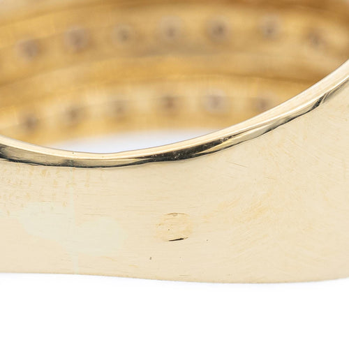 Bague 50 Bague jonc en or jaune 18 carats pavée de diamants 58 Facettes 2312827CN