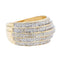 Bague 50 Bague jonc en or jaune 18 carats pavée de diamants 58 Facettes 2312827CN