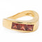 Bague 51 Criso - Bague en or jaune 18 carats et grenats 58 Facettes 2381956CN