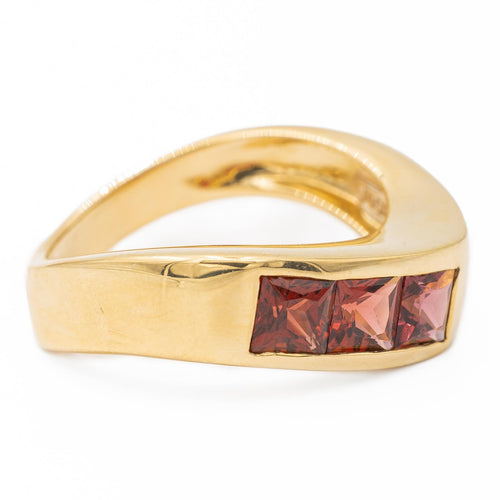 Bague 51 Criso - Bague en or jaune 18 carats et grenats 58 Facettes 2381956CN