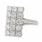 Bague 48 Bague en or blanc 18 carats pavée de diamants 58 Facettes 2432010CN