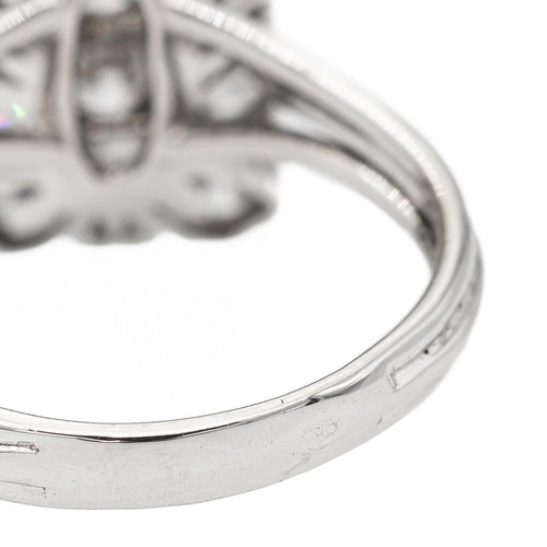 Bague 48 Bague en or blanc 18 carats pavée de diamants 58 Facettes 2432010CN