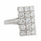 Bague 48 Bague en or blanc 18 carats pavée de diamants 58 Facettes 2432010CN