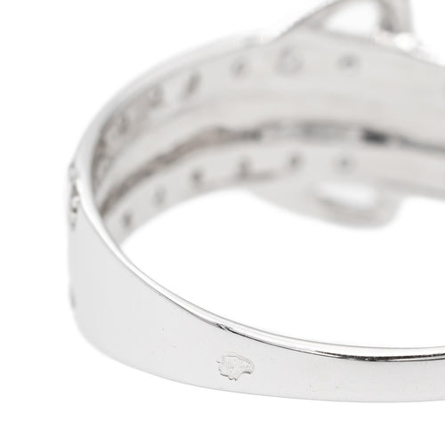 Bague 58 Bague ceinture en or blanc 18 carats sertie de diamants 58 Facettes 2682327CD