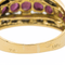 Bague 57 Bague rubis et diamants en or jaune 18 carats 58 Facettes 2763556CN