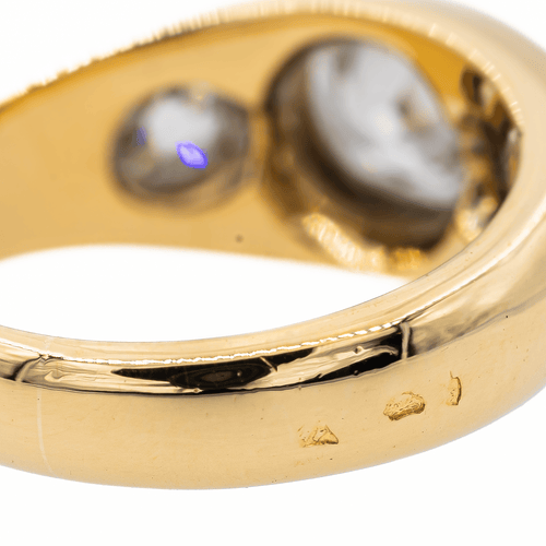 Bague 53 Bague jonc en or jaune 18 carats et diamants 58 Facettes 2830636CN