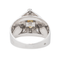 Bague 54 Bague en or blanc 18 carats avec perle et diamants 58 Facettes 2999434CN