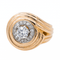 Bague 50.5 Bague en or rose 18 carats et platine sertie de diamants 58 Facettes 3132890RV
