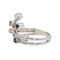 Bague 55 Bague en or blanc 18 carats pavée de saphirs et diamants 58 Facettes 3230381CN