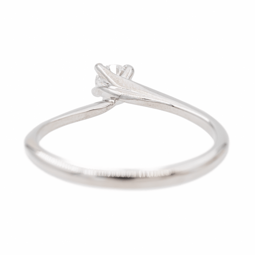 Bague 51 Bague solitaire en or blanc 18 carats avec diamant 58 Facettes 3227153CN