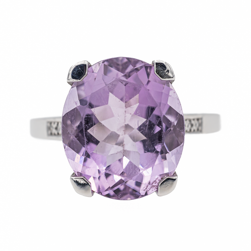 Bague 54 Mauboussin - Bague Mon Bébé d'Amour en or blanc améthyste et diamants 58 Facettes 3241065CN