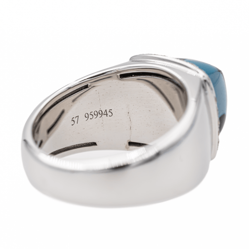 Bague 57 Fred Pain de Sucre - Bague en or blanc avec topaze et diamants 58 Facettes 3249891CN
