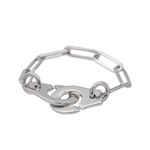 Bague 49 Dinh Van Menottes - Bague en or blanc 18 carats 58 Facettes 3288949CN