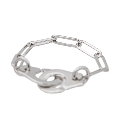 Bague 49 Dinh Van Menottes - Bague en or blanc 18 carats 58 Facettes 3288949CN