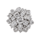 Bague 56 Bague marguerite en or blanc 18 carats et diamants 58 Facettes 3393425CN