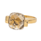Bague 53 Bague solitaire en or jaune et quartz fumé 58 Facettes 3443077RV