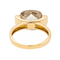 Bague 53 Bague solitaire en or jaune et quartz fumé 58 Facettes 3443077RV