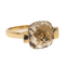 Bague 53 Bague solitaire en or jaune et quartz fumé 58 Facettes 3443077RV