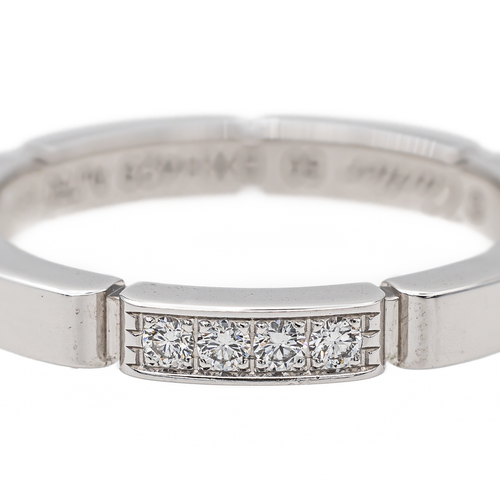 Bague 50 Cartier Maillon Panthère - Bague alliance en or blanc et diamants 58 Facettes 3468658CN