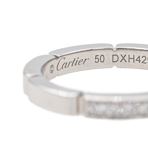 Bague 50 Cartier Maillon Panthère - Bague alliance en or blanc et diamants 58 Facettes 3468658CN