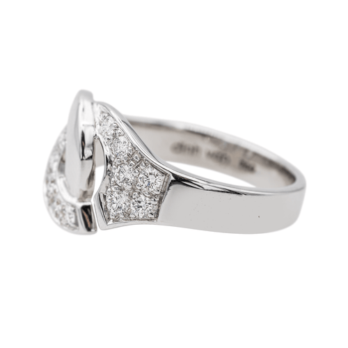 Bague 57 Dinh Van Menottes - Bague en or blanc 18 carats et diamants 58 Facettes 3616727RV