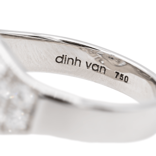Bague 57 Dinh Van Menottes - Bague en or blanc 18 carats et diamants 58 Facettes 3616727RV
