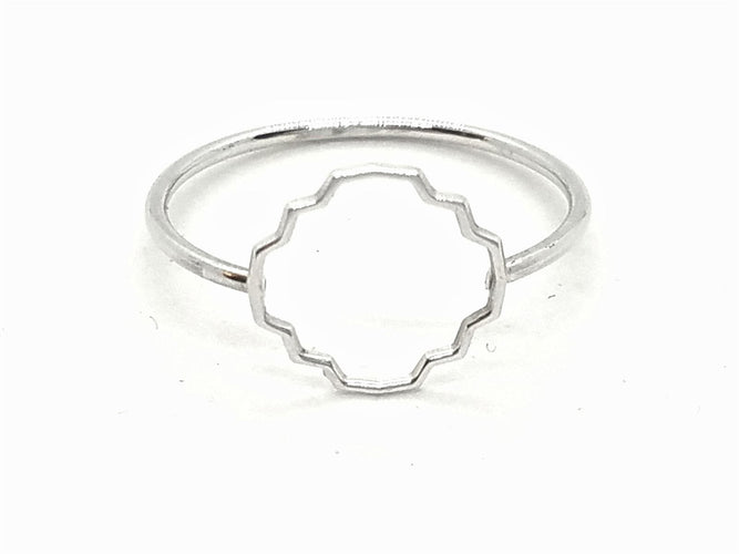 Bague 54 Transparence - Bague en or blanc 18 carats 58 Facettes 578911RV