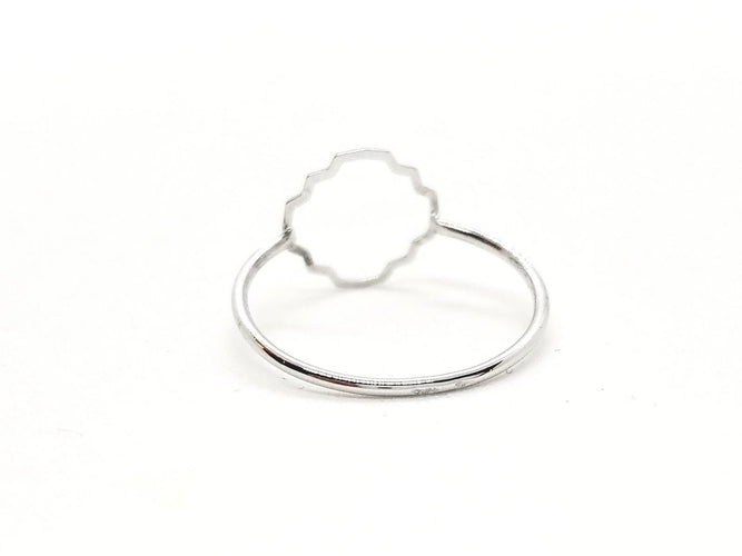 Bague 54 Transparence - Bague en or blanc 18 carats 58 Facettes 578911RV