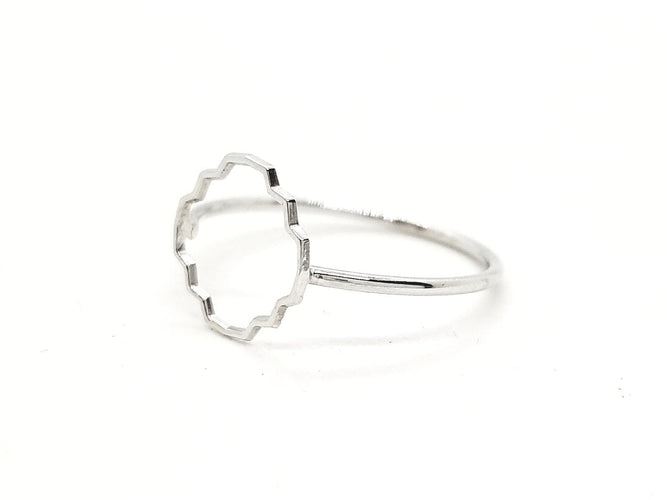 Bague 54 Transparence - Bague en or blanc 18 carats 58 Facettes 578911RV