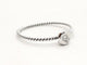 Bague 54 Bague en or blanc 18 carats avec diamant brillant 0,03 ct 58 Facettes 579277RV