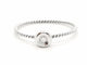 Bague 54 Bague en or blanc 18 carats avec diamant brillant 0,03 ct 58 Facettes 579277RV