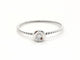 Bague 54 Bague en or blanc 18 carats avec diamant brillant 0,03 ct 58 Facettes 579277RV
