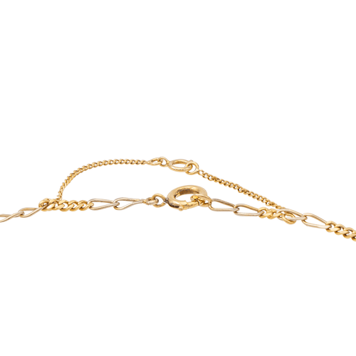 Collier Collier - Maille figaro en or jaune 18 carats et diamant 58 Facettes 2432046CN
