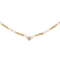 Collier Collier - Maille figaro en or jaune 18 carats et diamant 58 Facettes 2432046CN