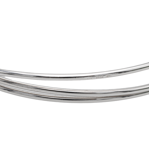 Bracelet Bracelet jonc en or blanc 18 carats et diamants 58 Facettes 2584570CN