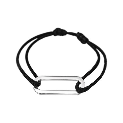 Bracelet Dinh Van Maillon - Bracelet cordon en or blanc 58 Facettes 4550214RV