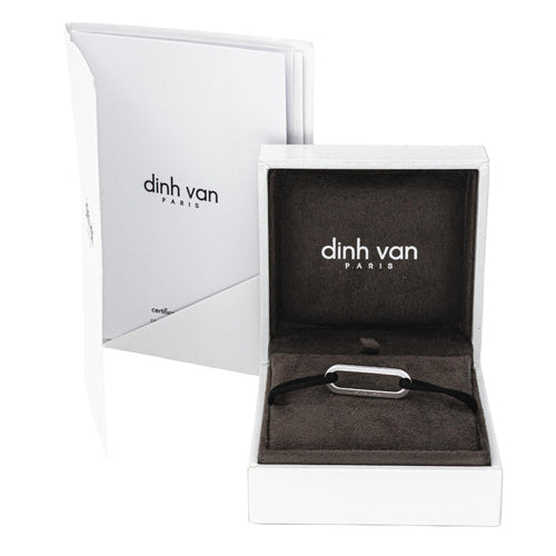 Bracelet Dinh Van Maillon - Bracelet cordon en or blanc 58 Facettes 4550214RV