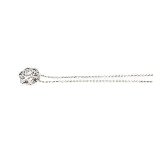 Collier Collier pendentif en or blanc 18 carats et diamants 58 Facettes 4520965RV