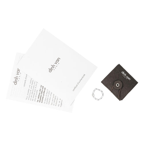 Bague 50 Dinh Van Le Cube - Bague en or blanc 18 carats et diamant 58 Facettes 4557321CN