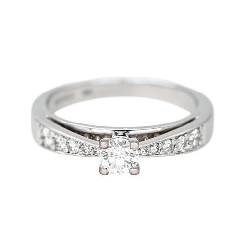 Bague 49 Bague Or blanc 58 Facettes 4607370RV