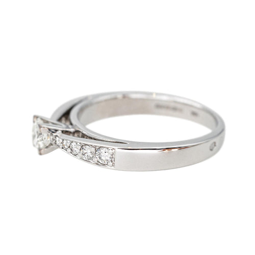 Bague 49 Bague Or blanc 58 Facettes 4607370RV