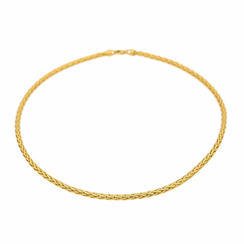Collier Collier maille palmier en or jaune 18 carats 58 Facettes 4686155CN