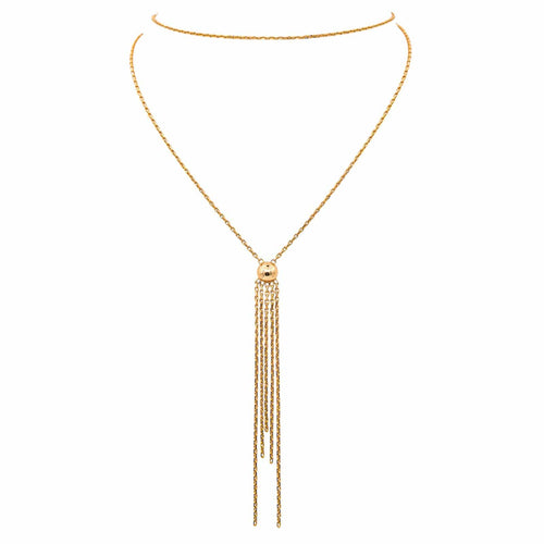 Collier Collier maille forçat en or rose 18 carats 58 Facettes 4450381CN