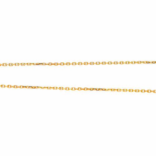 Collier Collier maille forçat en or rose 18 carats 58 Facettes 4450381CN