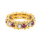 Bague 51 Tiffany & Co - Bague Sixteen Stone en or jaune et platine, rubis et diamants 58 Facettes 4564997CN