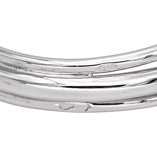 Bague 52 Bague cocktail en or blanc 18 carats et platine avec diamants 58 Facettes 4776443CN